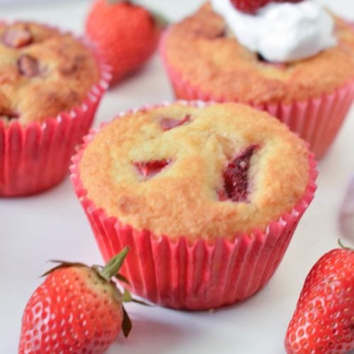 Keto Strawberry Muffins