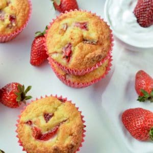 Keto Strawberry Muffins