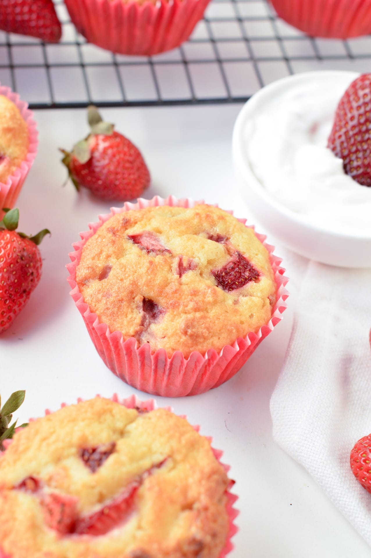 Keto Strawberry Muffins