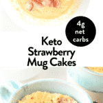 Keto Strawberry Mug Cake