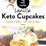 Keto Vanilla Cupcakes with almond flour