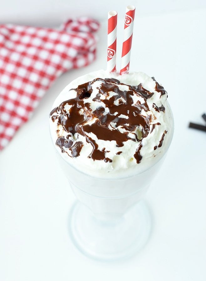 Keto Vanilla Milkshake with almond milk