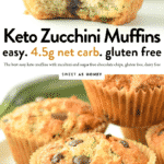 KETO ZUCCHINI MUFFINS almond flour zucchini muffins 4.5 g net carbs #keto #muffins #easy #healthy #almondflour #glutenfree #zucchini #zucchinimuffins #cupcake #lowcarb #sugarfree #chocolate #paleo #best
