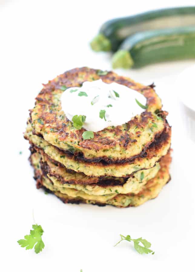 Keto Zucchini fritters Easy Healthy