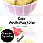 Keto almond flour mug cake