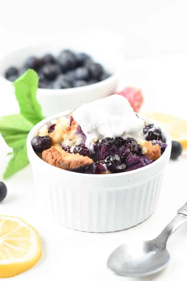 Keto blueberry cobbler recipe