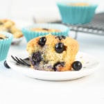 Keto blueberry muffins with almond flour