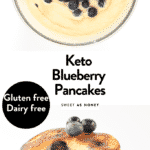 Keto blueberry pancakes
