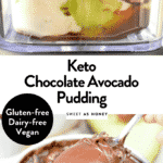 Keto chocolate avocado pudding