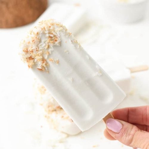 Keto coconut popsicles