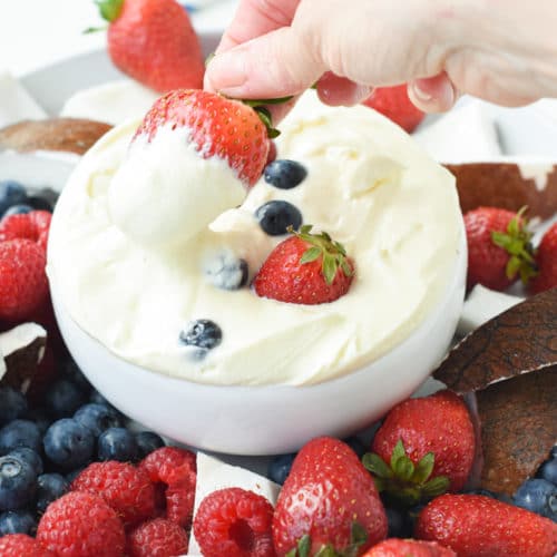 Keto Fruit Dip with only 4 Ingredients