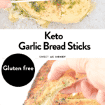 Keto garlic bread sticks