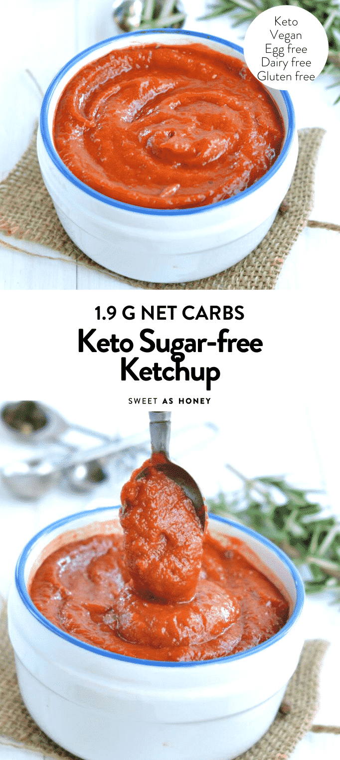 KETO SUGAR FREE KETCHUP homemade paleo ketchup #ketchup #homemade #sugarfree #keto #paleo #recipe #diabetic