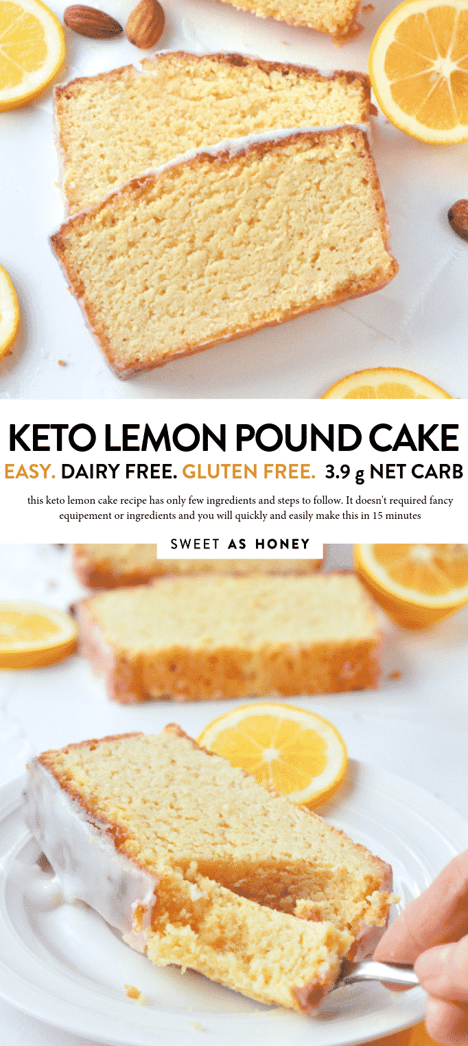 Keto lemon pound cake - paleo + gluten free - Sweetashoney