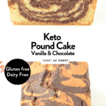 KETO POUND CAKE Vanilla Chocolate Flavor #ketopoundcake #ketocake #poundcake #keto #marblecake #glutenfree #paleo #dairyfree #chocolatecake #vanillacake #loaf #ketoloaf