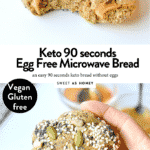 KETO 90 SEC MICROWAVE BREAD NO EGGS #ketobread #90seconds #90sec #microwavebread #easy #microwave#veganbread #veganketo #ketovegan #keto #easy #healthy #flaxseed