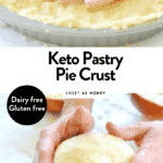 KETO PASTRYPIE CRUST gluten free #keto #crust #lowcarb #glutenfree #healthy #4ingredients #easy #ketorecipes #pie #baking