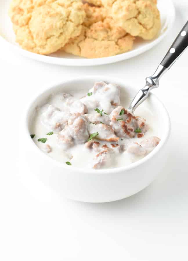 Keto sausage gravy