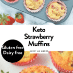 Keto strawberry muffins