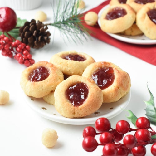 Keto Thumbprint Cookies (Best Keto Christmas Cookies)