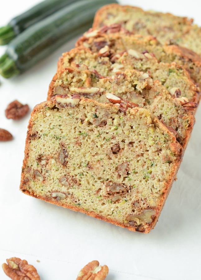 KETO ZUCCHINI BREAD with almond flour, gluten free #almondflour #zucchinibread #ketozuccinibread #easy #glutenfree #withswerve #videos #withwalnuts #paleo #healthy #zucchini #fallrecipes #fallspices