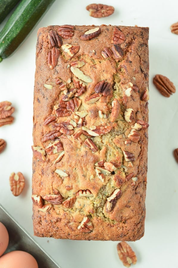 KETO ZUCCHINI BREAD with almond flour, gluten free #almondflour #zucchinibread #ketozuccinibread #easy #glutenfree #withswerve #videos #withwalnuts #paleo #healthy #zucchini #fallrecipes #fallspices