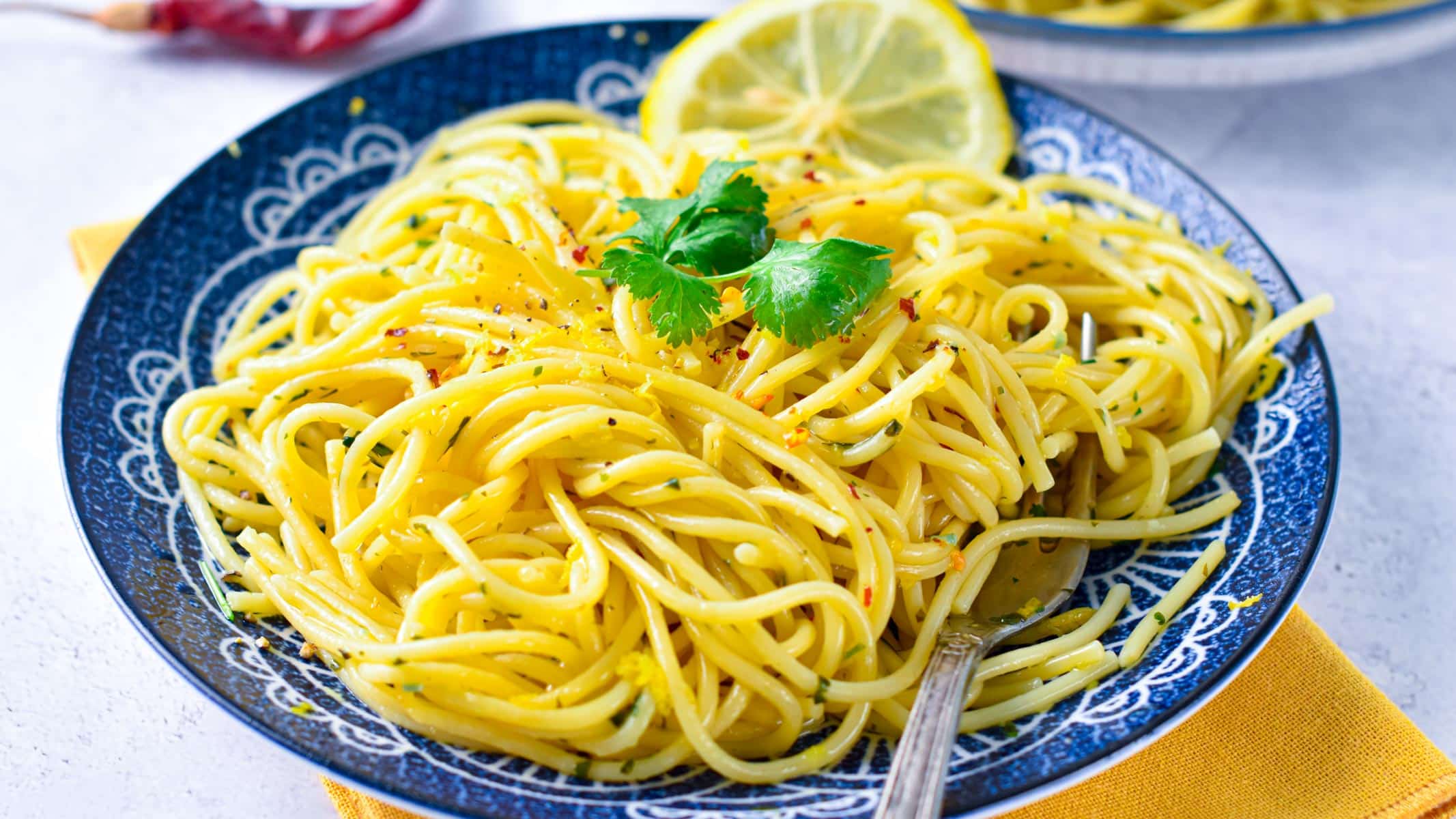 These Lemon Garlic Pasta is the most easy, light and refreshing dinner packed with healthy fat from olive oil and anti-inflammatory garlic and lemons. Plus, the recipe works with any kind of pasta and you can make it gluten-free or low-carb if needed