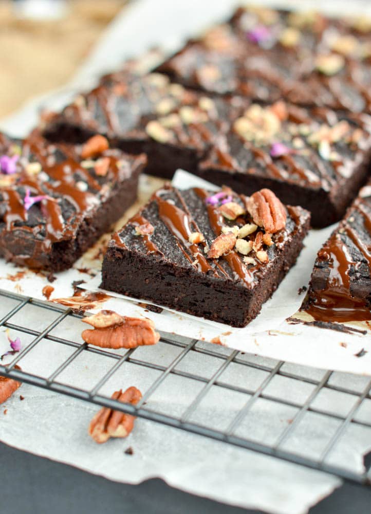 Gluten free brownies with avocado