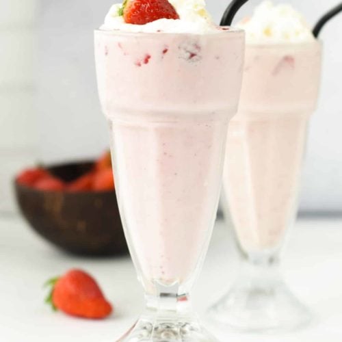 Keto Milkshake With Strawberry