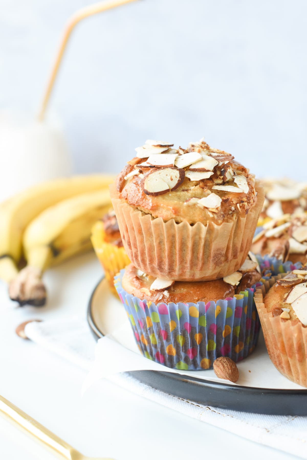 Almo Low carb Almond Flour Banana Muffins and Flour Banana Muffins