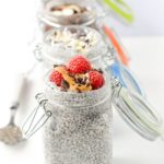 Low carb chia seed pudding almond milk