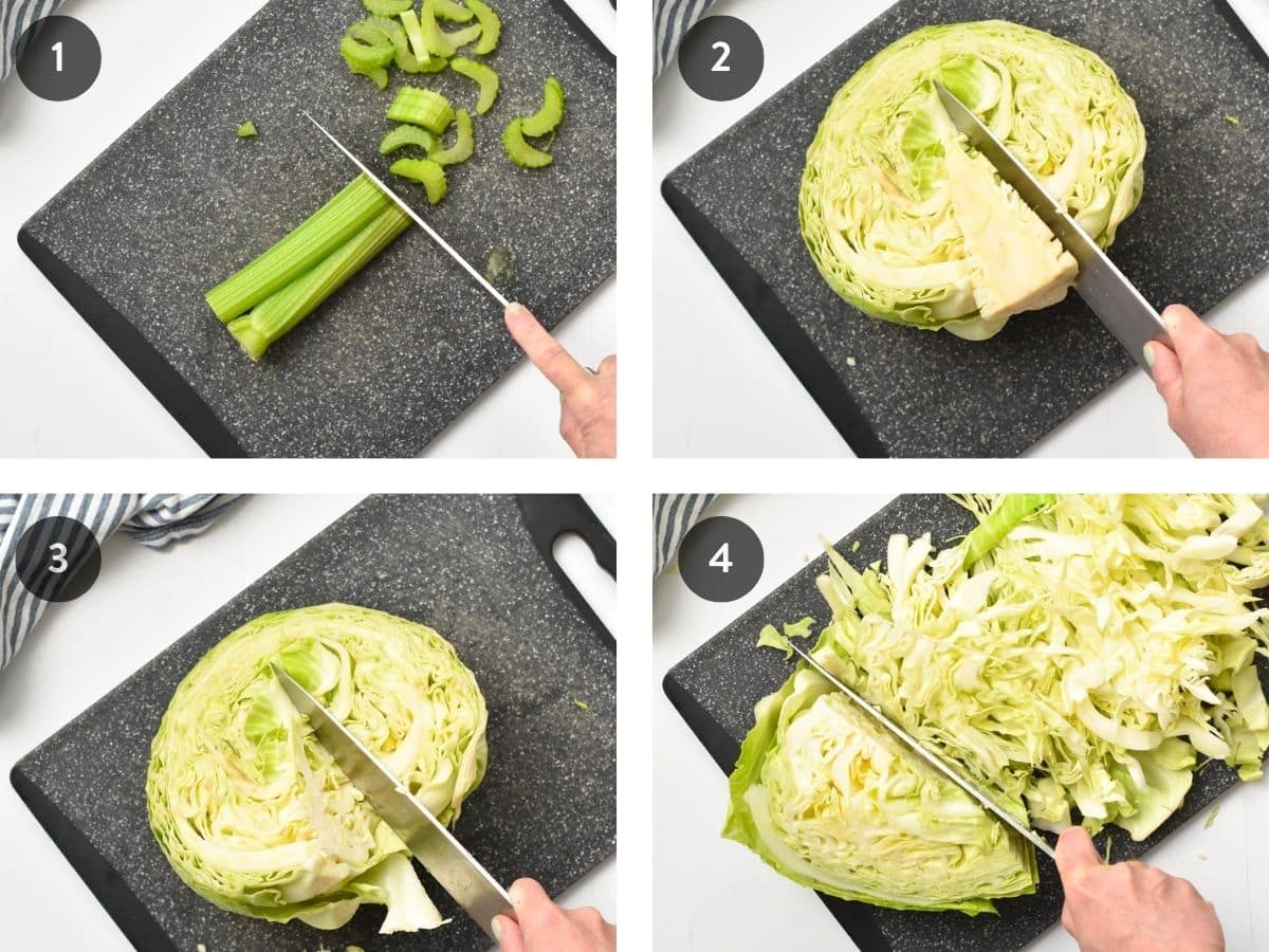 Step-by-step instructions on Making Keto Green Cabbage