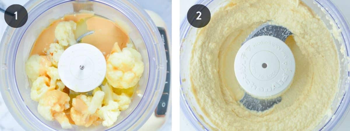 Step-by-step instructions on making Keto Hummus