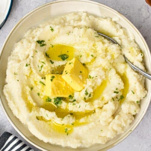 Mashed Cauliflower with Cream Cheese