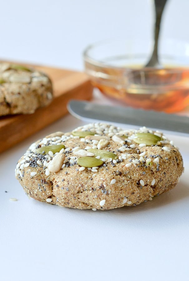 Microwave keto bread flaxseed