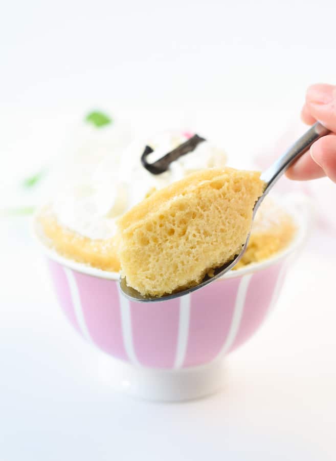 Mug cake using almond flour