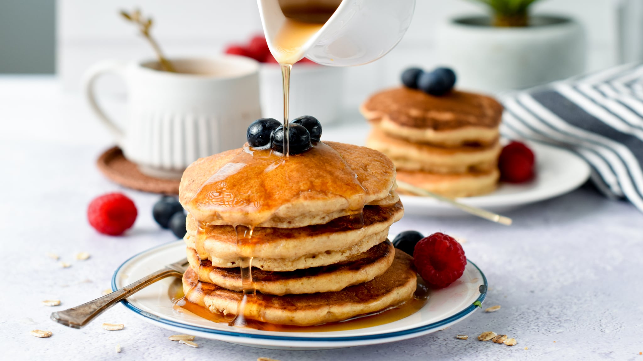 Oat Flour Pancakes