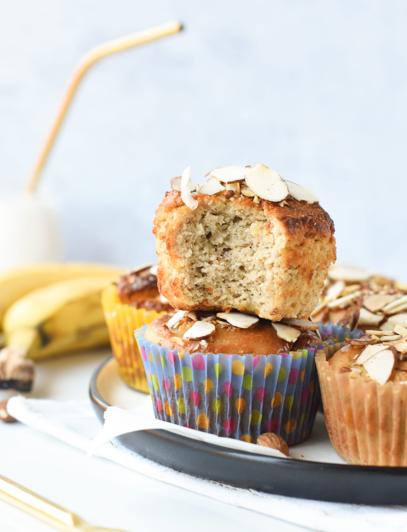 Banana muffins with almond flour