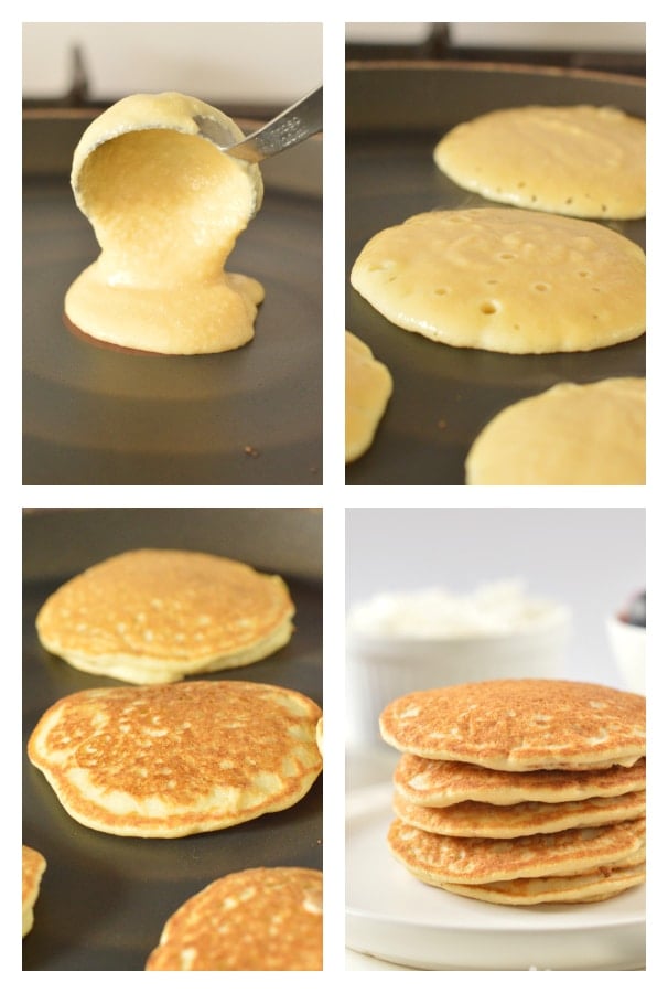 Low carb coconut flour pancakes