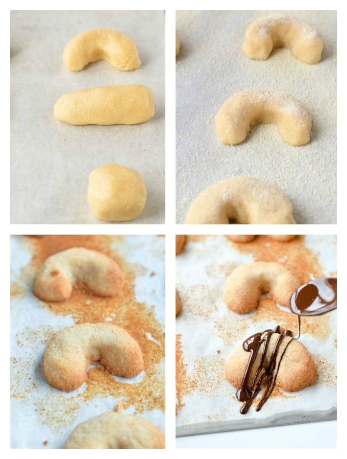 Step-by-step instructions on how to form and bake the Sugar-Free Coconut Flour Cookie dough.