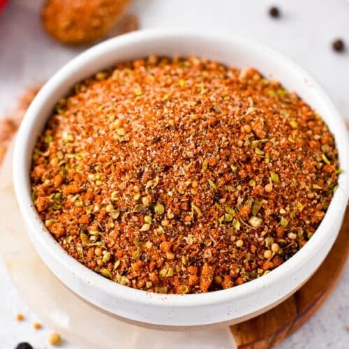 a bowl filled with homemade Pork Seasoning