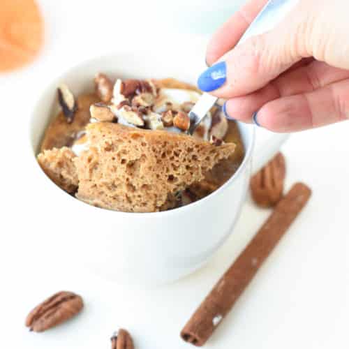 Keto Pumpkin Mug Cake