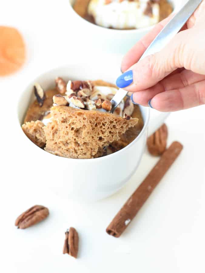 Keto Pumpkin Mug Cake