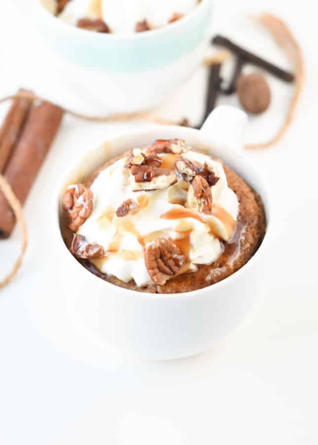 Pumpkin Spice Mug Cake Keto