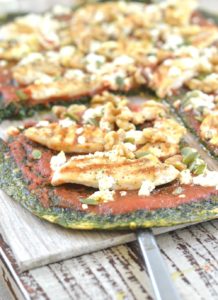 Spinach Pizza Crust Low Carb Crust