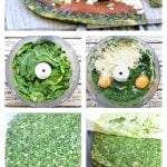 Spinach pizza crust