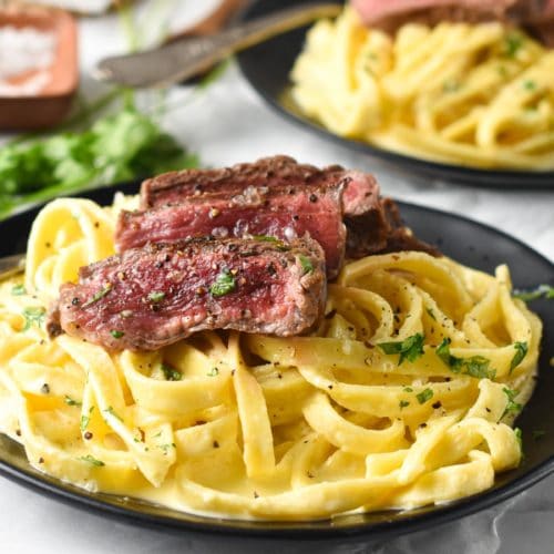 Steak Fettuccine Alfredo