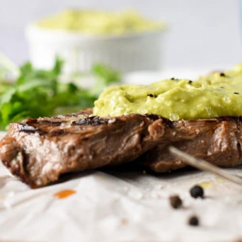 Steak Avocado Sauce Recipe keto