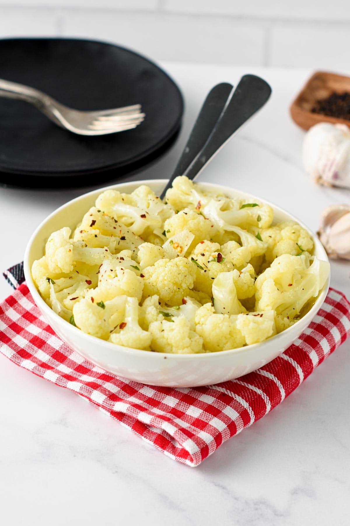 The Best Steamed Cauliflower Keto Low Carb Side Dish
