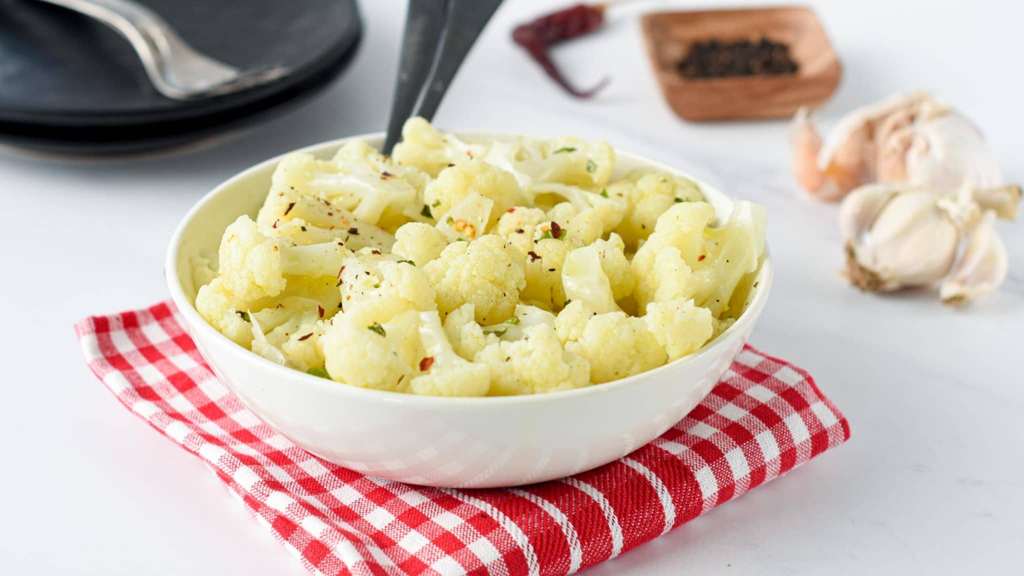 The Best Steamed Cauliflower Keto Low Carb Side Dish 